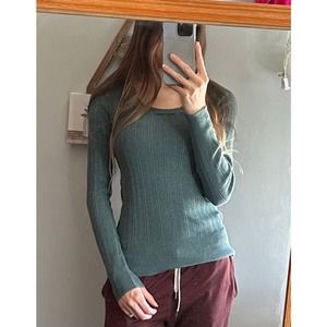 Vintage Y2K Mudd Thermal Blue Long Sleeve Shirt